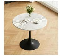 Modernas. Ronda De Mesa De Comedor Para 2 A 4 Personas, Mediados Del Siglo El árbol Mesa Del Caso Piernas De Metal, Ahorro De Espacio Mesa De Café En Lugares Pequeños, El(Size:70x70x72cm,Color:blanco)
