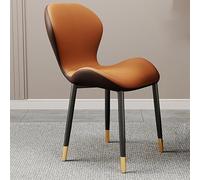 Moderne Esszimmerstühle Mit Ledersitzen und Metallfüßen - Stilvoll und Bequem, Restaurantes Ideales Für, Küchen, Wohnzimmer, Geschäfte und hoteles