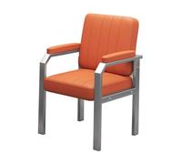 ModernMidBackLeatherConferenceRoomChairNoWheelsErgonomicDeskchair with PaddedArmrest ForOfficeMeetingsandInvitedReceptionSleekSilverLegs