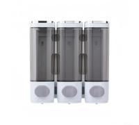 Moderno accesorio de baño montado en la pared dispensador de jabón de 300 ml para dispensación conveniente de productos (tres botellas)