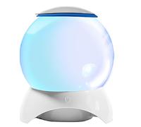 Moderno acuario de medusas con luces que cambian de color, diseño de esfera redonda transparente para el hogar y la oficina
