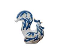 Moderno Adornos de porcelana azul y blanca pintados a mano, adecuados for inauguraciones negocios e casas Escultura