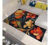 Moderno Alfombra 140x200 Antideslizantes Alfombrilla Suaves Coloridas y Florales audaces para salón Tapete Ultrafina Dormitorio Lavable Resistente a Manchas moqueta Grande Que no se de