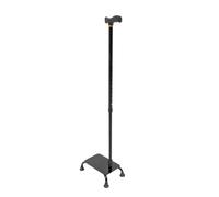 Moderno andador para escaleras en negro, altura ajustable con construcción de metal robusta y acabado superficial de alta calidad, ayuda diaria resistente para adultos unisex.