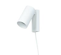 Moderno Aplique Con Interruptor Cable Blanco Ajustable GU10 Colene Bombilla Cama