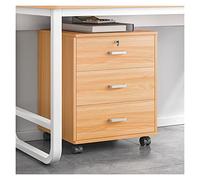 Moderno archivador de madera con cerradura para oficina y solución de archivado, elegante organizador de documentos con llave