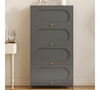 Moderno armario de almacenamiento de metal con puertas plegables que ahorra espacio, elegante vitrina para el hogar y la oficina, solución de almacenamiento compacta