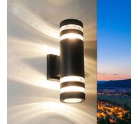 Moderno Arriba y Abajo Wandleuchte Luz Exterior de Pared Lámpara Jardín Patio