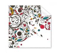 Moderno arte ilustración flores plantas dibujo gafas paño de limpieza paño de regalo teléfono pantalla limpiador 5 piezas