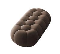 Moderno banco otomano italiano de lujo para mesita de noche y sofá para dormitorio y sala de estar, elegante taburete otomano tapizado para decoración del hogar y comodidad
