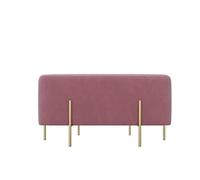 Moderno banco tapizado de terciopelo con almacenamiento, otomana acolchada suave para dormitorio, entrada o sala de estar, elegante reposapiés gris para cambio de zapatos y relajación