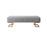 Moderno banco tapizado para dormitorio para el final de la cama, elegante otomana con almacenamiento, 150 x 45 x 45 cm, perfecto para zapatos y decoración de salón, muebles multifuncionales