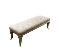 Moderno Banco vintage francés, banco de entrada tapizado con espuma viscoelástica y silla de comedor, banco de cuero con extremo de cama for dormitorio, sala de estar y pasillo Decorativo(180*40*45cm)