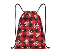 Moderno Bolsa De Cuerdas Lindo Cuadro Rojo Navideño Gym Bag Deportes Bolsa De Deporte para Natación, Gimnasia, Gimnasio