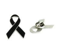 Moderno broche de cinta de palomas, ligero diseño 3 g broche de donación para fines sociales y accesorios de moda, imperdible de regalo para el reconocimiento del trabajo voluntario, Einheitsgröße