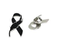 Moderno broche de cinta de palomas, ligero diseño 3 g broche de donación para fines sociales y accesorios de moda, imperdible de regalo para el reconocimiento del trabajo voluntario, Einheitsgröße
