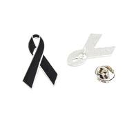 Moderno broche de cinta de palomas, ligero diseño 3 g broche de donación para fines sociales y accesorios de moda, imperdible de regalo para el reconocimiento del trabajo voluntario, Einheitsgröße