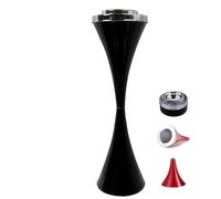 Moderno Cenicero Resistente Al Viento, Cenicero De Pie Para Exteriores Con Tapa Y Ceniceros Altos, Contenedor Para Puros, Para Patio Exterior(Black)