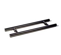 Moderno contemporáneo ronda bar forma escalera puerta de acero inoxidable mango Tire de granero de cristal ducha entrada exterior interior Push tienda puerta entrada Metal deslizante Store