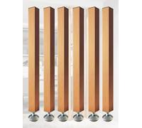 Moderno divisor de habitación de panel de madera de piso a techo - Partit Slish Detive para sala de estar, oficina, loft, aseo y porche - Separador de pared alta para privacidad y atractivo estético