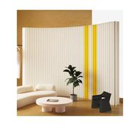 Moderno divisor de habitación plegable de 102 pulgadas de alto, autosuficiente, para dormitorios, oficinas y eventos, color gris (118 x 17 x 102 pulgadas), elegante partición de papel