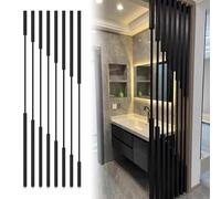 Moderno divisor de pared de metal, pantalla de privacidad de suelo a techo para baño, balcón, escalera, decoración de entrada