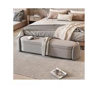Moderno Dormitorio principal de lujo ligero, banco auxiliar, cama con almacenamiento, sofá lateral delantero, banco de sofá largo, banco for zapatos de entrada Decorativo(Dark Gray+Light Gray,Grande)