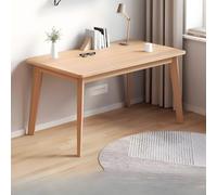 Moderno escritorio de oficina con parte superior de madera y patas resistentes, 31 pulgadas de largo x 22 pulgadas de ancho x 30 pulgadas de alto, ideal para estudiantes y oficina en casa, escritorio