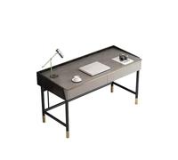 Moderno Escritorio de pizarra roca estilo lujo, escritorio Simple moderno, mesa for PC, escritura for dormitorio en casa y estudiantes, banco trabajo gris Mesas para ordenador(140*50*75cm)