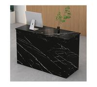 Moderno escritorio de recepción comercial con cajones con cerradura y compartimentos de almacenamiento, ideal para pasillos, salones, tiendas, oficinas en casa y áreas de recepción (80 cm de alto)