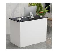 Moderno escritorio de recepción comercial con cajones con cerradura y compartimentos de almacenamiento, perfecto para pasillos, salones, tiendas, oficinas en casa y áreas de recepción (100 cm)