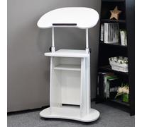 Moderno escritorio de recepción con atril ceremonial para espacios pequeños en oficinas, salones y vestíbulos