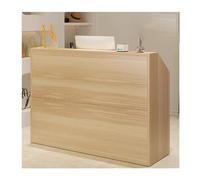 Moderno escritorio de recepción con cajón con cerradura, elegante mostrador de madera de 80 cm para oficina, minorista, hotel, vestíbulo y área de recepción, muebles elegantes para recepcionistas