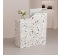 Moderno escritorio de recepción con cajón, mesa frontal grande para pagar, ideal para oficina, vestíbulo, salón de belleza, tienda, clínica y bar