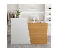 Moderno escritorio de recepción con mostrador y cajones, elegante escritorio de oficina para pagar, estación de recepción minorista (derecha-140 cm), ideal para oficinas y negocios