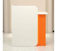 Moderno escritorio de recepción, elegante mesa de recepción para vestíbulo y salón de belleza, caja registradora, mostrador de ventas, muebles de recepción para el hogar y la oficina