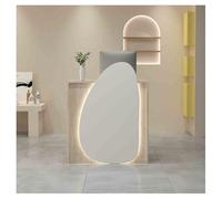 Moderno escritorio de recepción, mostrador de pago y cajón, mesa recepcionista, escritorio de oficina, mostrador de recepción, mesa de recepción con cajón con cerradura (80 cm)