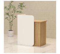 Moderno escritorio de recepción, muebles de oficina para clínica, salón y vestíbulo, elegante mostrador de secretaria, mostrador minorista, A12 (80 cm), diseño versátil y elegante
