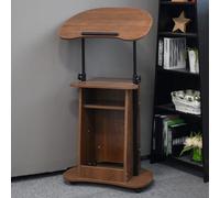 Moderno escritorio de recepción y atril - Recepción que ahorra espacio para oficinas, salones y vestíbulos - Elegante atril ceremonial de anfitrión en acabado original y roble - perfecto para áreas