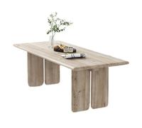 Moderno escritorio rectangular minimalista para oficina, mesa de comedor nórdico de madera maciza, mesa de conferencias larga para el hogar y la oficina, muebles elegantes de espacio de trabajo