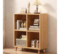 Moderno estante de almacenamiento abierto marrón oscuro para salas de estudio y bibliotecas, elegante nizer para libros y decoración, diseño que ahorra espacio, 79,8 x 30 x 74,9 cm