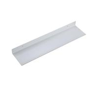 Moderno estante de ducha montado en la pared, almacenamiento flotante de aleación de aluminio negro, organizador decorativo de 50 cm para baño, estantes de metal que ahorran espacio, accesorios de