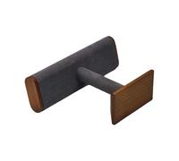 Moderno estante de exhibición de joyas, base de madera de nogal, acabado gris/beige, tubo plano, organizador de joyas cerrado para accesorios decorativos multiescena, フリーサイズ