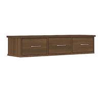 Moderno estante de pared flotante, estante de exhibición marrón Slish para habitación o baño, 88 x 26 x 18,5 cm, perfecto para el hogar y decoración, ahorra espacio.