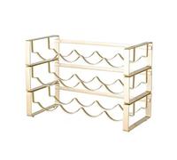 Moderno estante de vino de hierro galvanizado para almacenamiento de encimera, elegante armario de barra de metal para despensa o armario, estante de vino Elet (tamaño: A2)