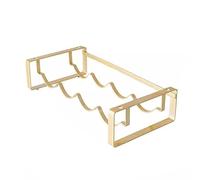 Moderno estante de vino de metal para almacenamiento de encimera, gabinete de barra de hierro galvanizado, elegante nizador de vino para despensa y armario (tamaño: A)