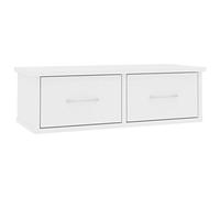 Moderno estante flotante de pared con puertas de 60 x 26 x 18,5 cm, diseño blanco Slish para habitación o baño, ahorra espacio, estante de exhibición Sto Solut Ele.