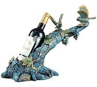 Moderno estante minimalista para vino, decoración europea, sala de estar, gabinete de vino, restaurante, mostrador, colocado, azul, 39 x 26,5 x 34 cm