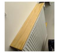 Moderno estante rectangular de madera para radiador, 60 x 180 cm de largo, para hogar, sala de estar, cocina, soporte para plantas, fácil ajuste, diseño elegante y colores