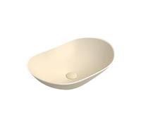 Moderno fregadero grande de cerámica amarilla con grifo de doble control, elegante lavabo de baño para decoración contemporánea del hogar, ideal para interiores modernos